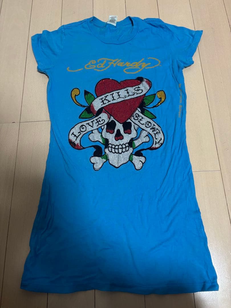 エドハーディー Tシャツ ラインストーン