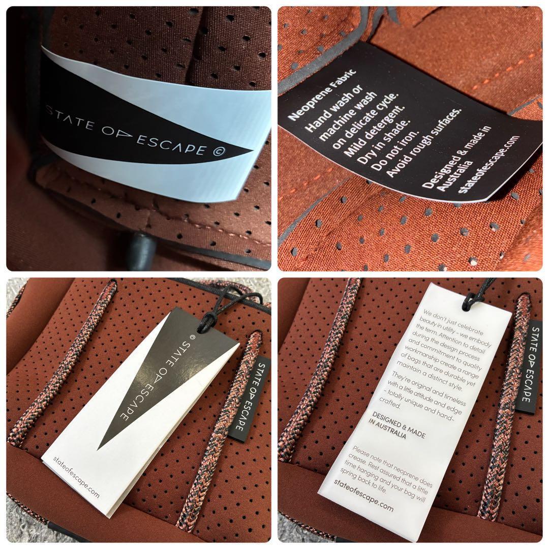 【極美品】ステイトオブエスケープ マイクロ 2WAY バッグ ブラウン タグ付き