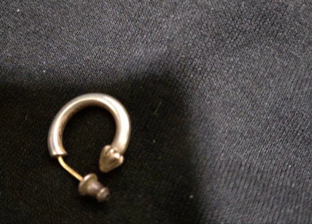 正規品クロムハーツ 　フープピアス　プレーン