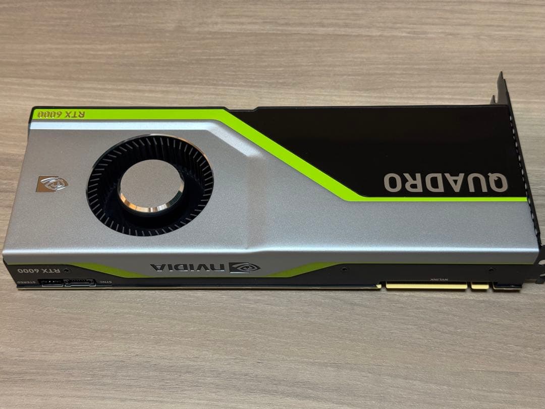 NVIDIA Quadro RTX6000 24GB 中古グラフィックボード