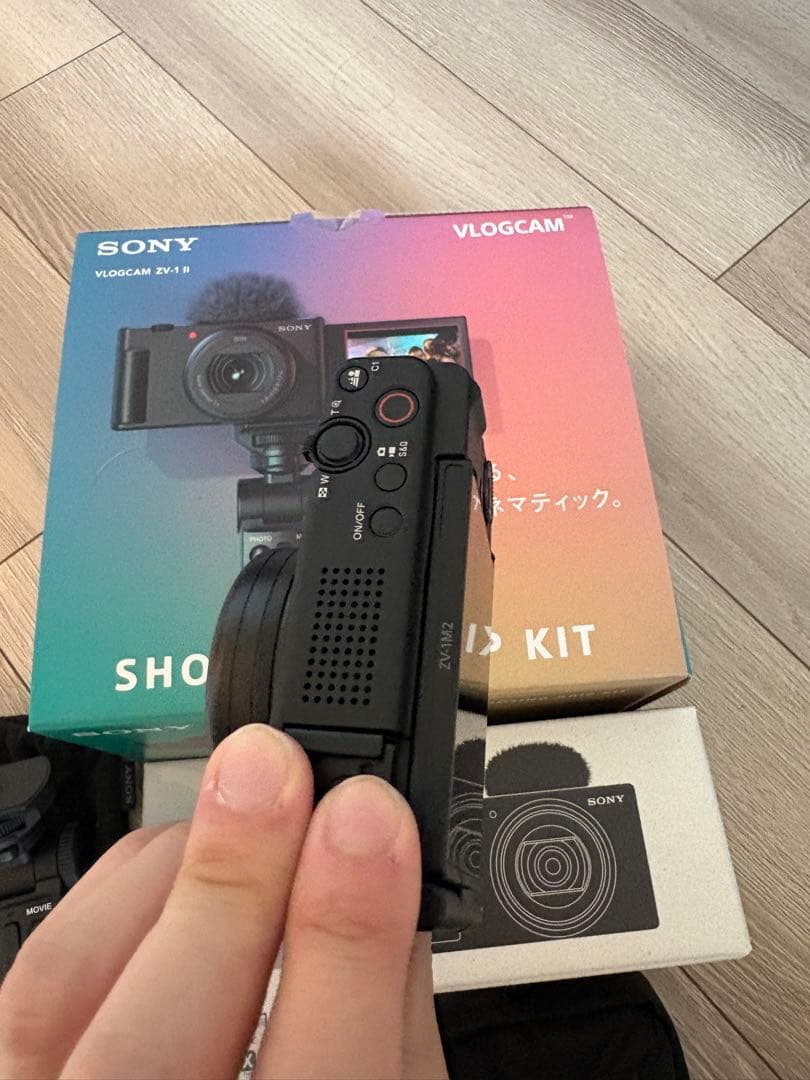 SONY VLOGCAM ZV-1M2 シューティンググリップ、携帯ポーチ付き