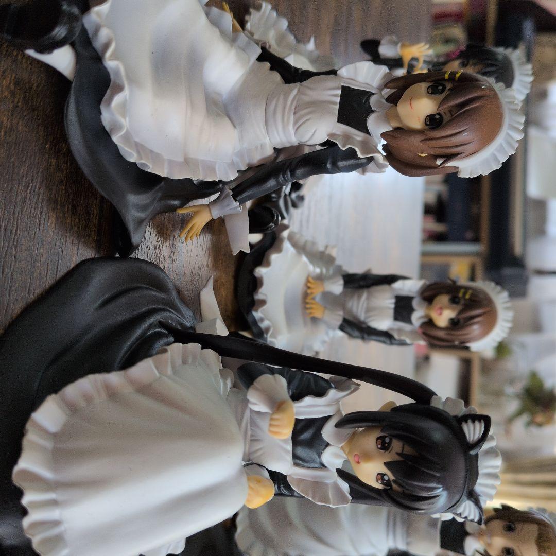 けいおん！フィギュア　メイド服 秋山澪　田井中律　平沢唯　中野梓　セット