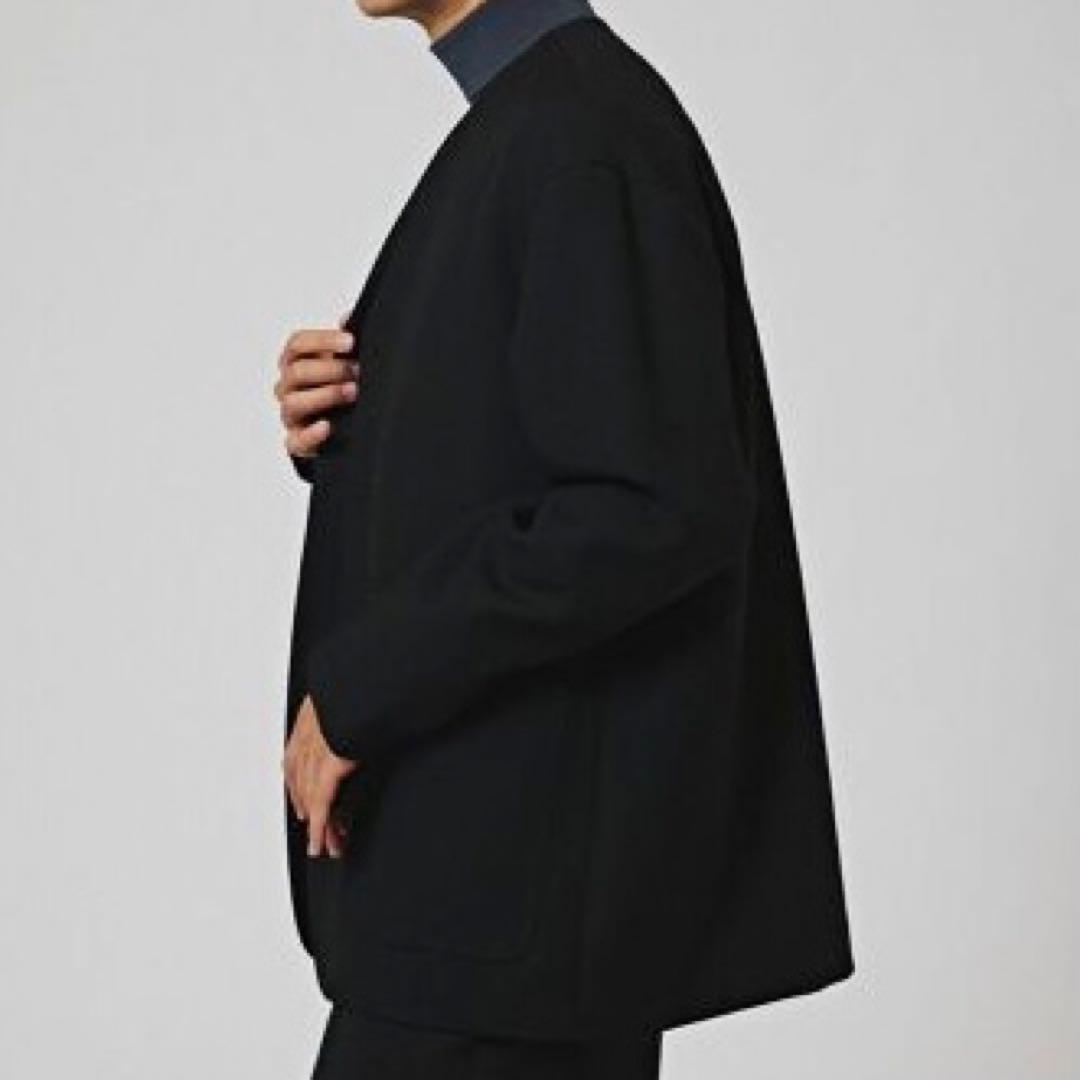 ちゃき　EDIFICE エディフィス　ウール　ノーカラージャケット