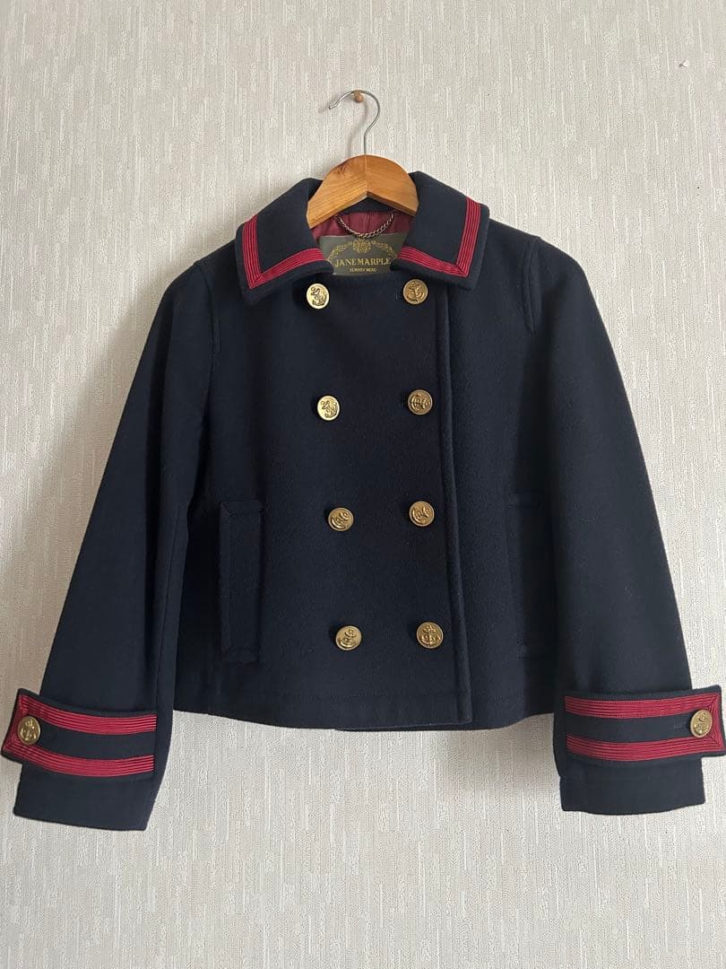 美品ジェーンマープル ラムメルトンショートコート