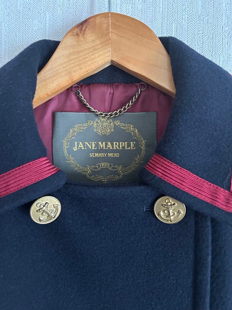 美品ジェーンマープル ラムメルトンショートコート