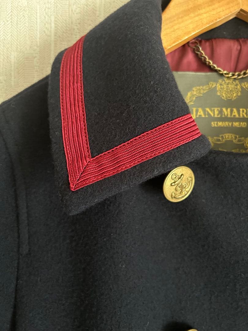 美品ジェーンマープル ラムメルトンショートコート