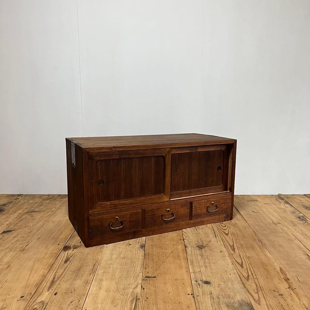 アンティーク タンス チェスト テレビ台 ローボード 展示台 無垢材 z723