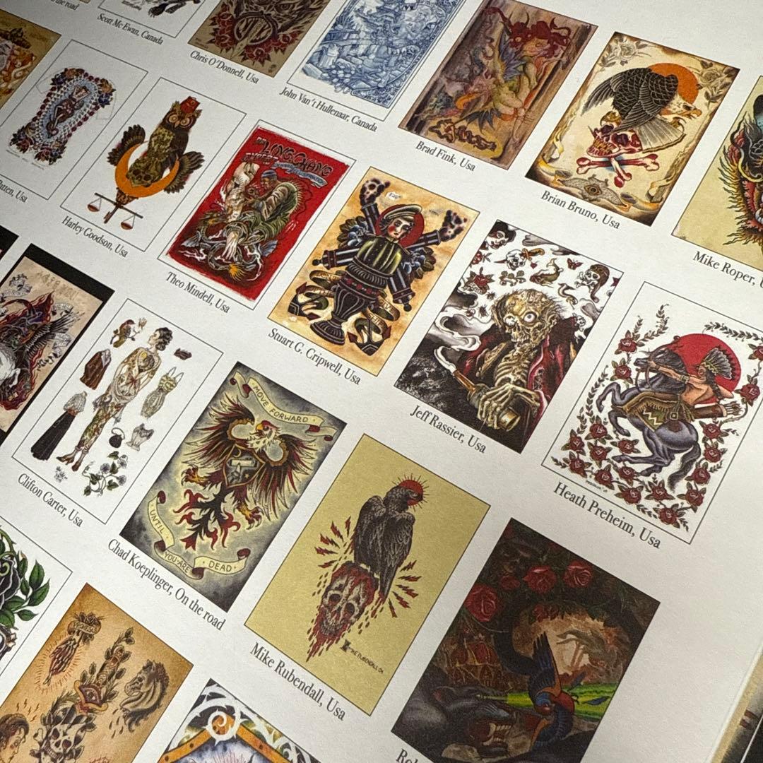 絵画 彫師 限定版 特大ポスターセット　フラッシュ タトゥー レア