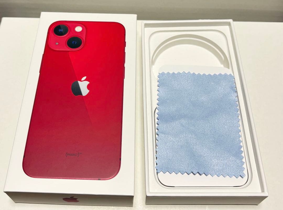 美品Apple iPhone 13mini 本体 レッド 128GBSIMフリー