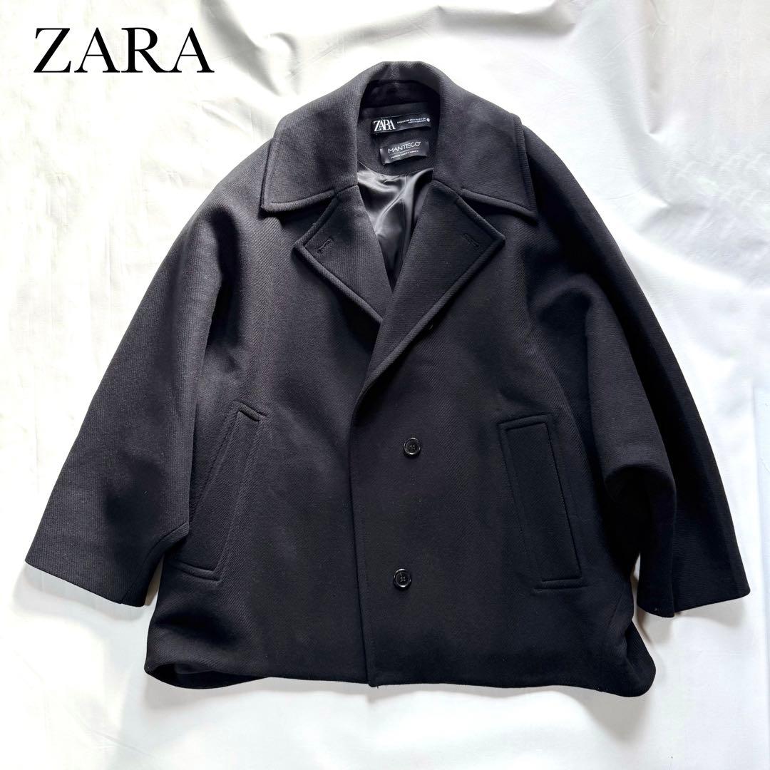 ZARA MANTECO ザラ　マンテコ　オーバーサイズコート　ブラック　黒