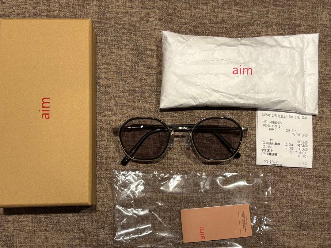 aim サングラス　dats カーキ 2025年5月購入