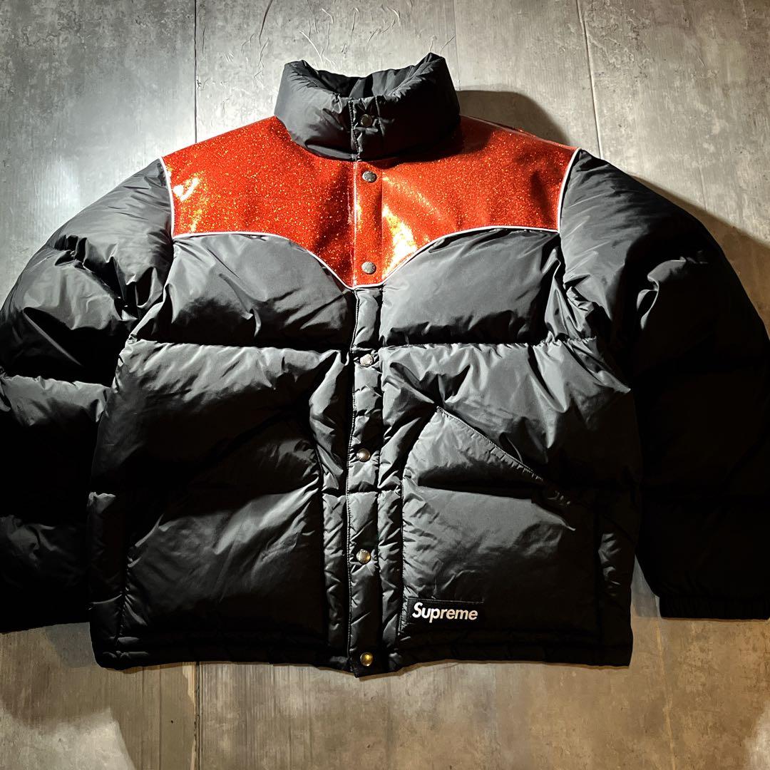 ジャケット・アウター Supreme Glitter Yoke Down Puffer Jacket