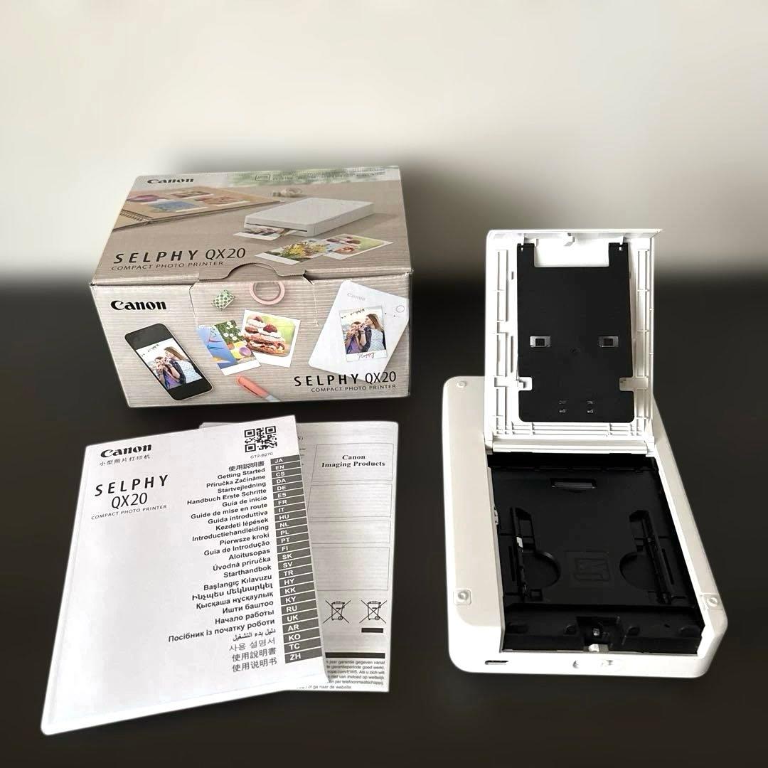 【Canon】SELPHY QX20 コンパクトフォトプリンター ホワイト