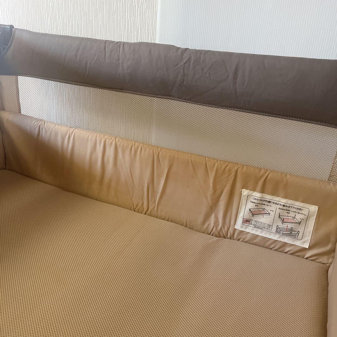 Aprica アップリカ　ココネル エアー ベビーベッド ブラウン