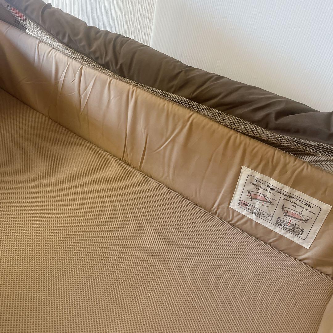 Aprica アップリカ　ココネル エアー ベビーベッド ブラウン