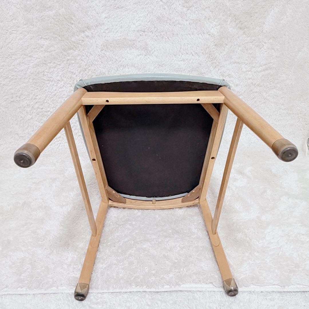 カリモク ダイニングチェア CA1805KN 水色 座面良好