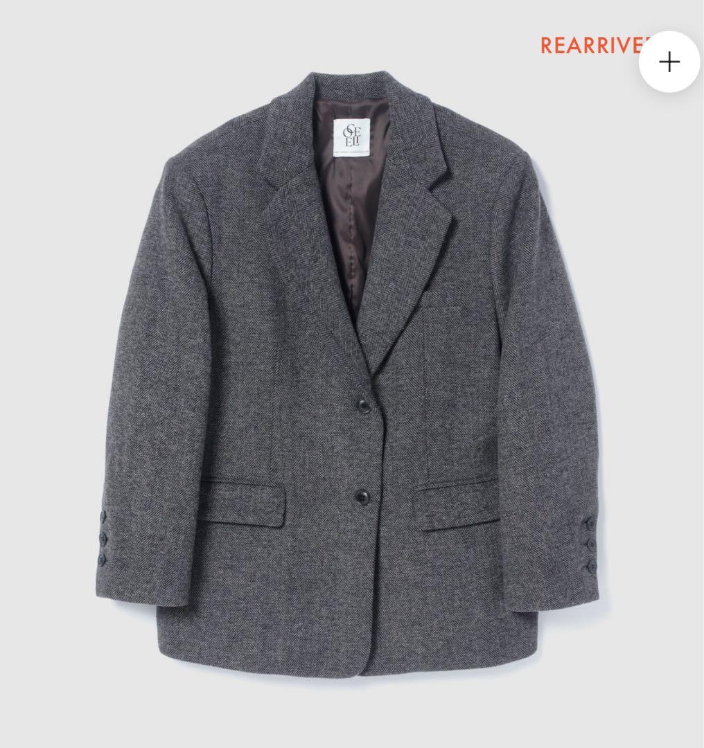 collab オーバーショルダーテーラードジャケット　S