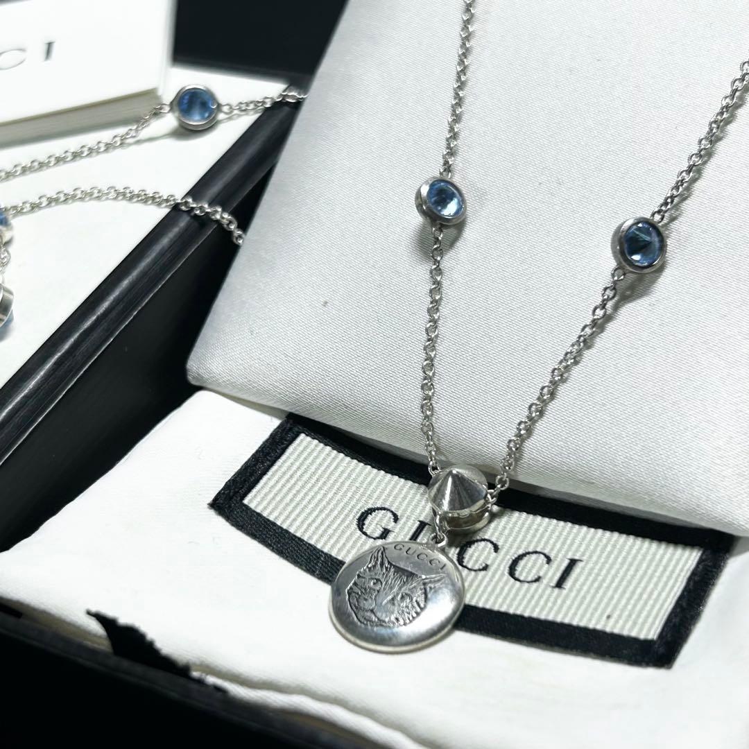 GUCCI グッチ　ブラインドフォーラブ　キャット　ネックレス　ペンダント