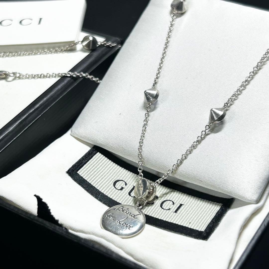 GUCCI グッチ　ブラインドフォーラブ　キャット　ネックレス　ペンダント
