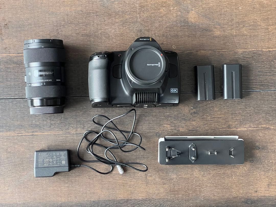 BMPCC6KPro+Sigma18-35mmセット（純正バッテリー2つおまけ）