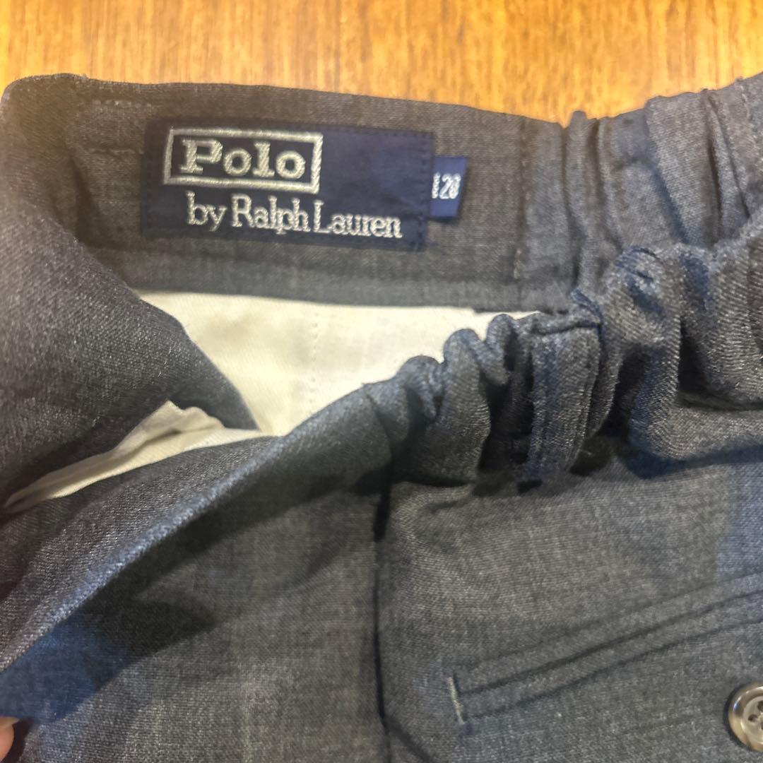 【クリーニング済】Ralph Lauren ネイビー スーツジャケット上下120