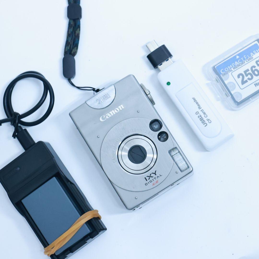 スマホ転送可 デジタルカメラ　Canon IXY DIGITAL　カード等付
