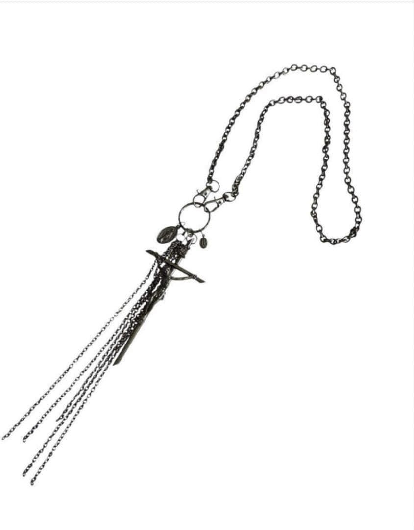 ★1点物★ジャンポールゴルチエ★フリンジクロスゴシックネックレス
