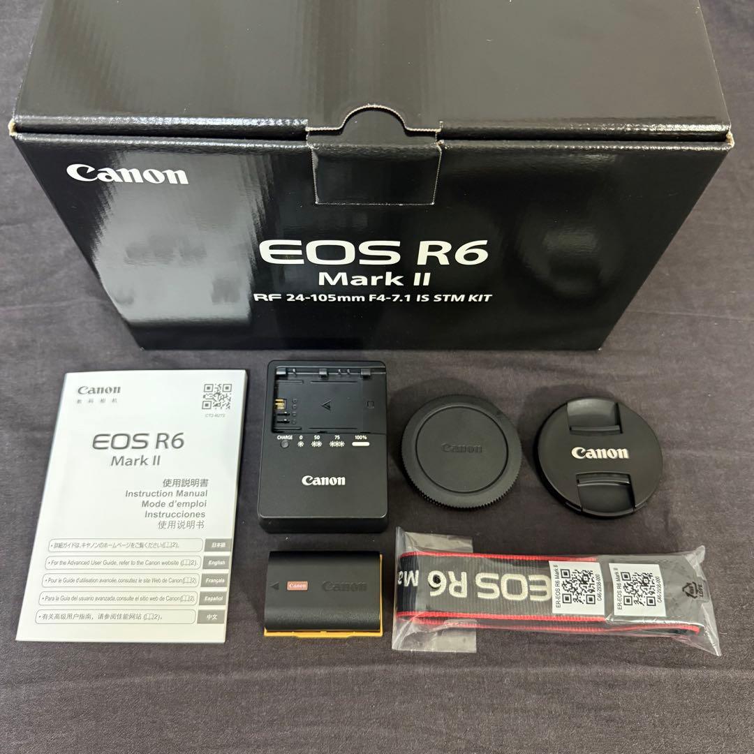 【美品】 EOS R6 Mark II レンズキット(保証書付き)
