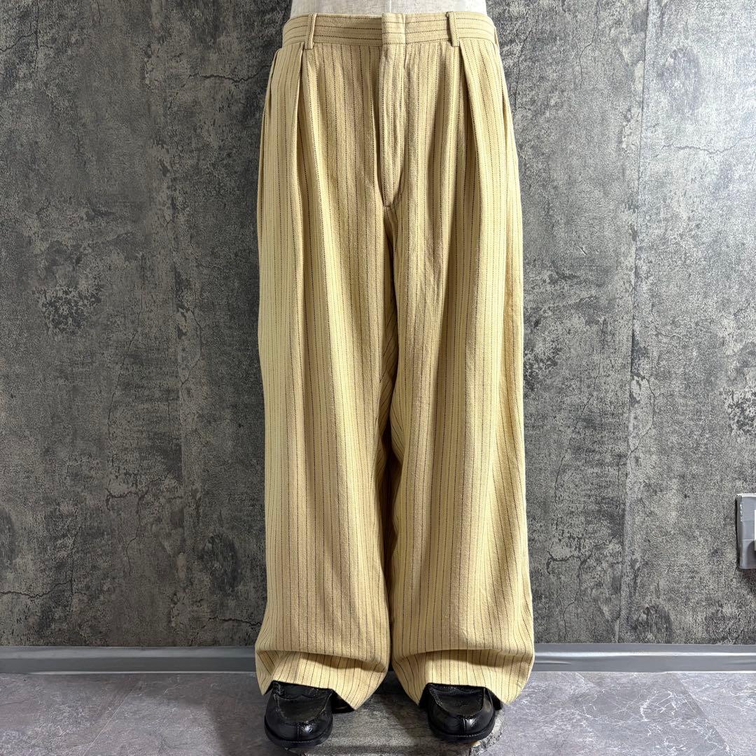 パンツ 90s Ralph Lauren baggy stripe slacks