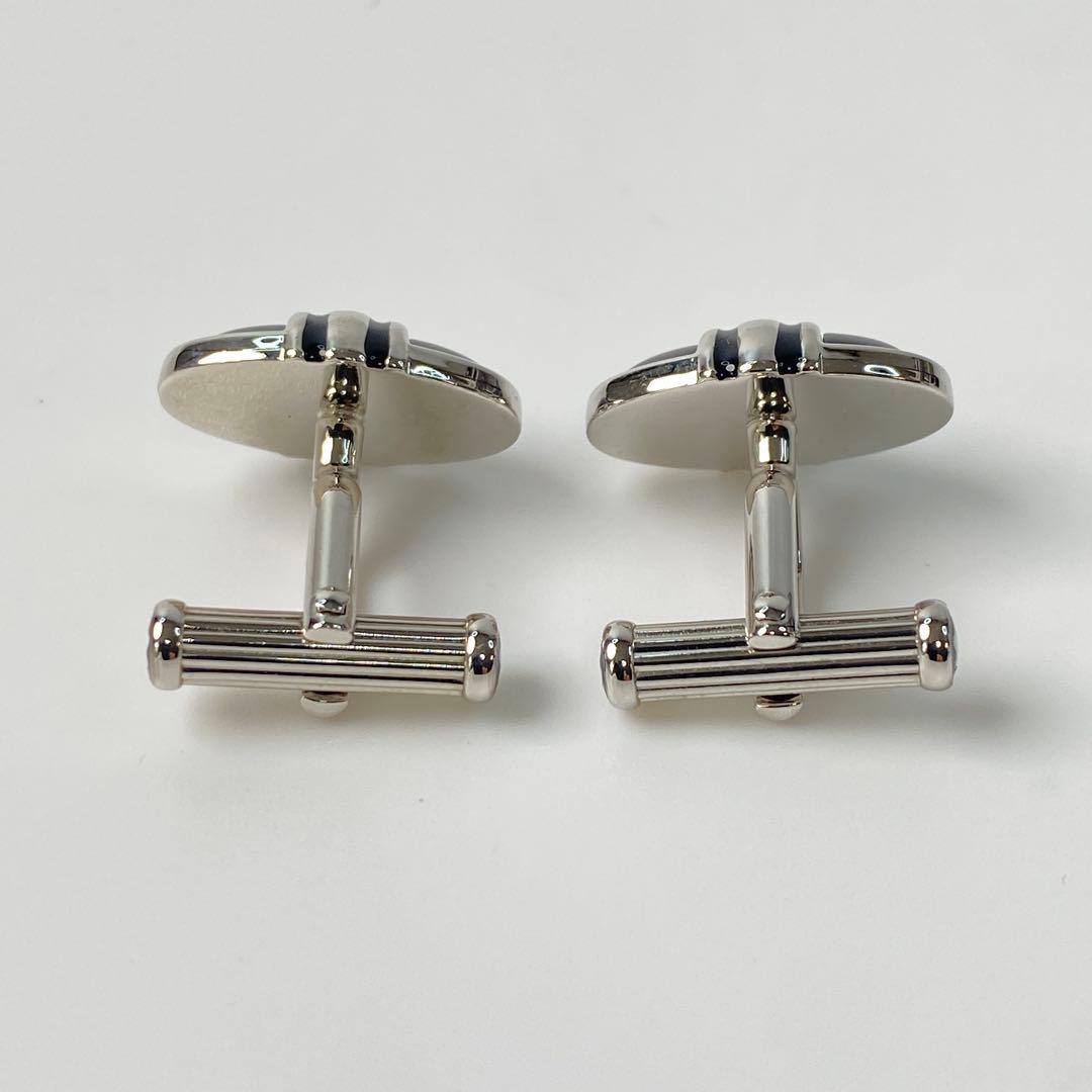 モンブラン MONTBLANE オニキス カフス シルバーカラー