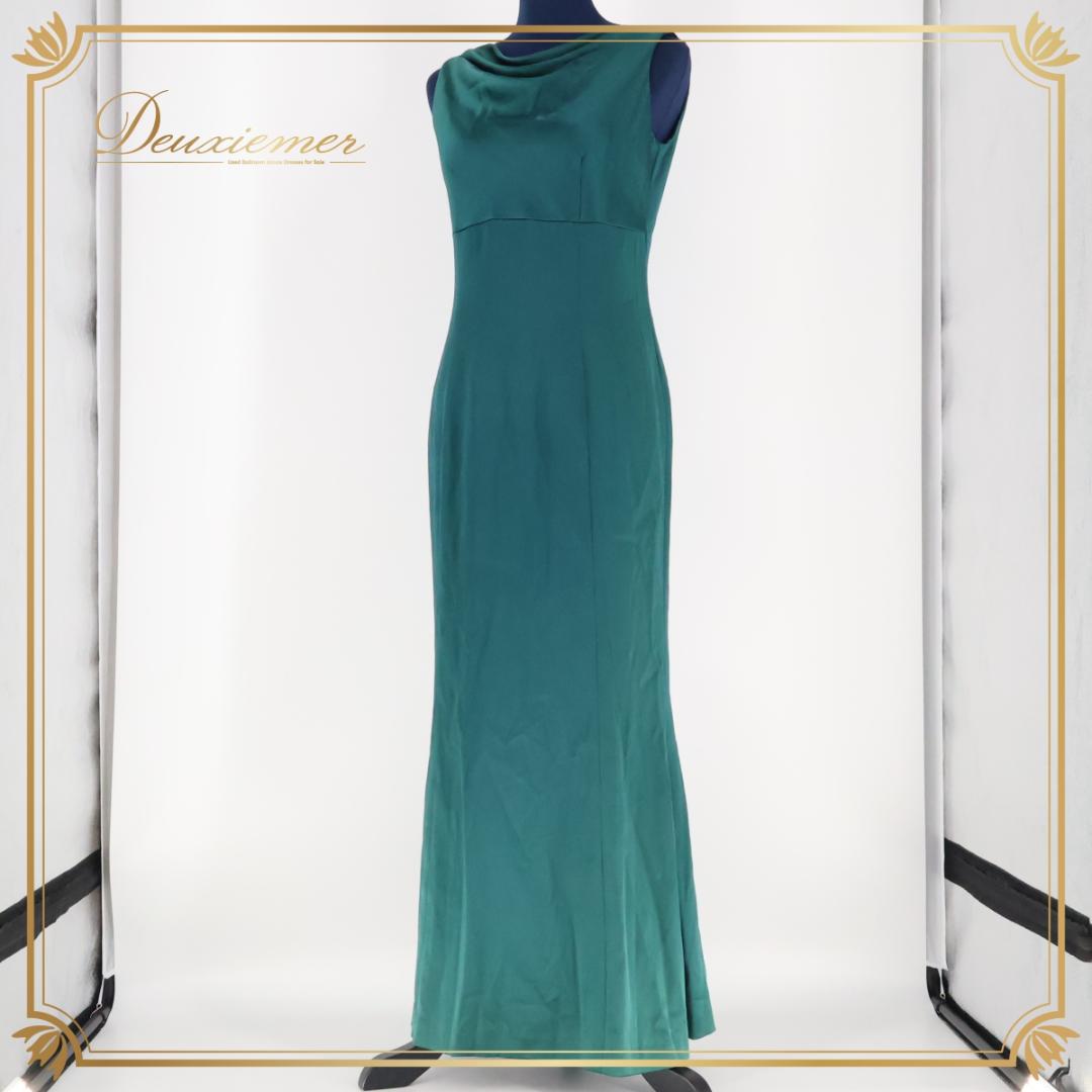 【日本製 パーティドレス】グリーン Primish 東京ソワール ワンピース 緑