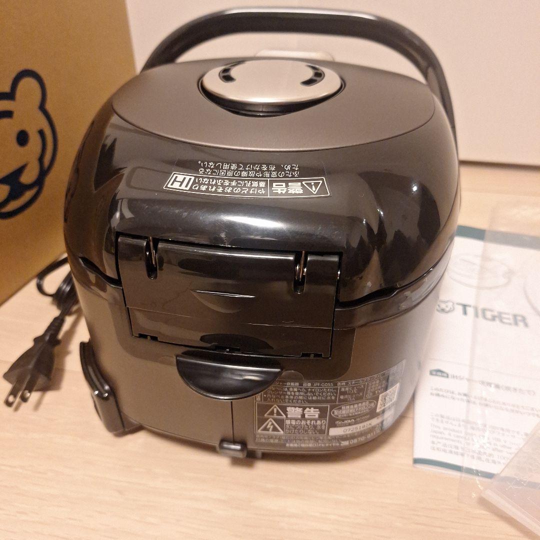 タイガー IHジャー炊飯器3合 炊きたて JPF-G055KL スチールブラック