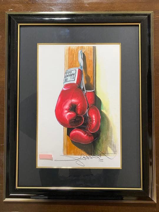 貴重⭐︎版画⭐︎あしたのジョー⭐︎丈のグラブ⭐︎ちばてつや⭐︎サイン入り