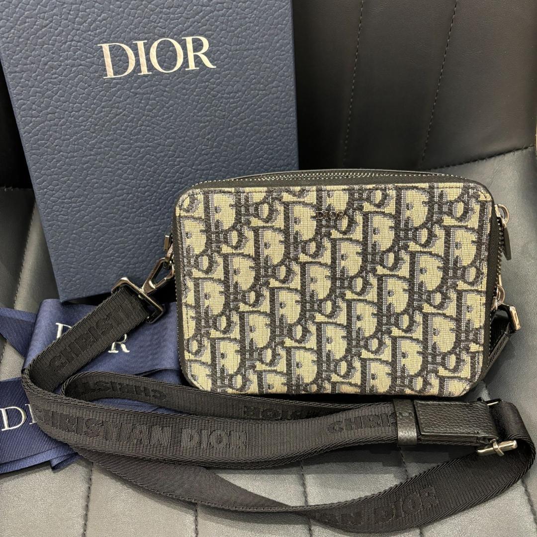 Dior ショルダーバッグ ネイビー/ベージュ