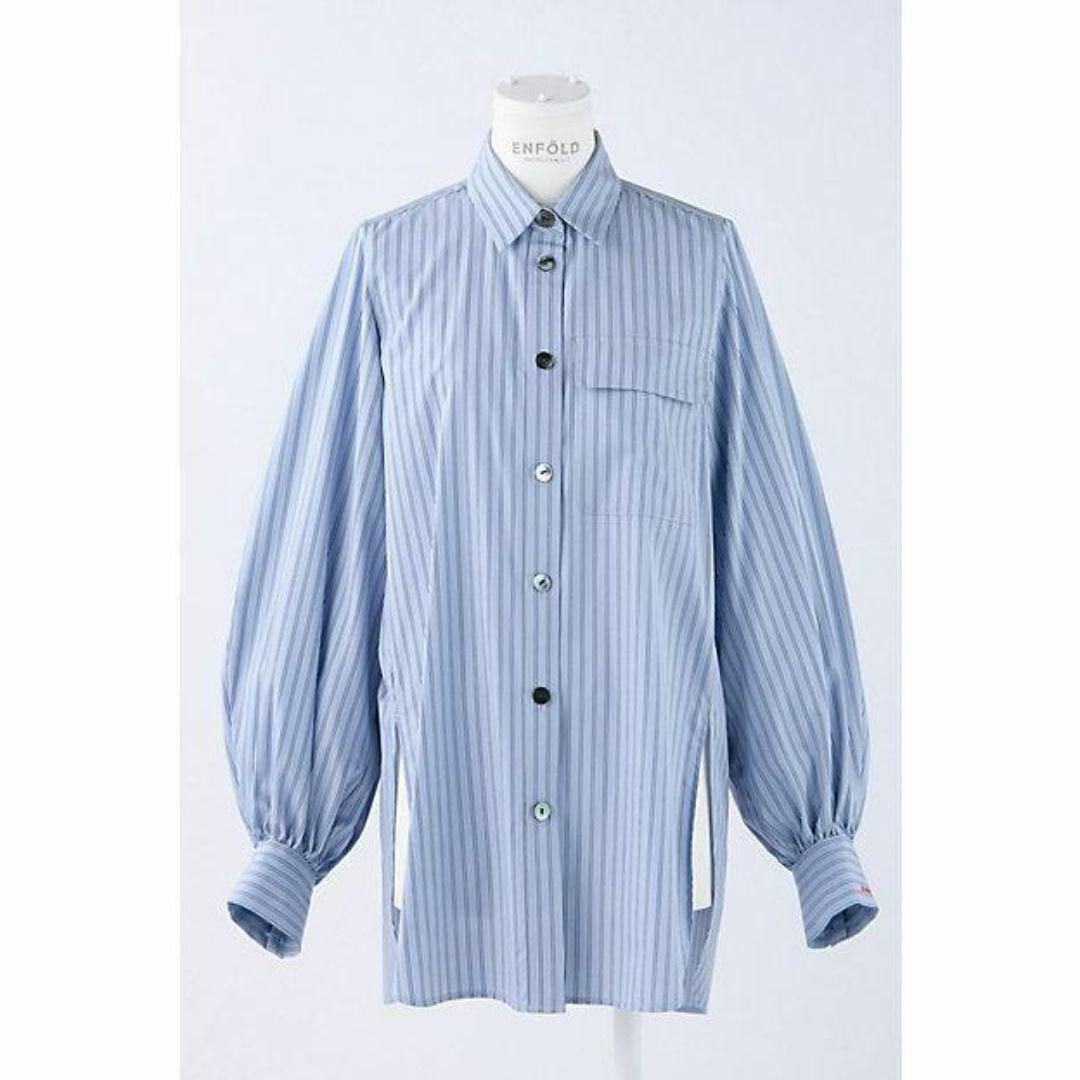 トップス ENFOLD VOLUME-SLEEVE BASIC SHIRT