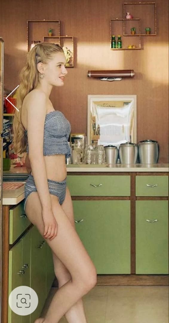 【Ce♡】rienda バイカラークロシェバンドゥカップ bikini