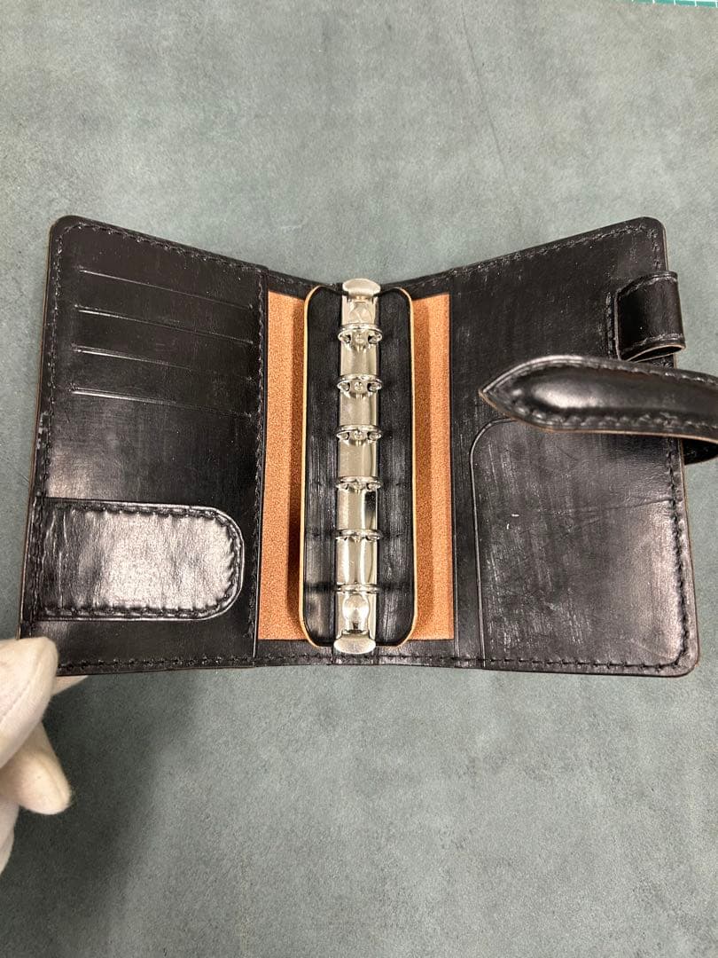 No.496レザー ミニ6サイズシステム手帳