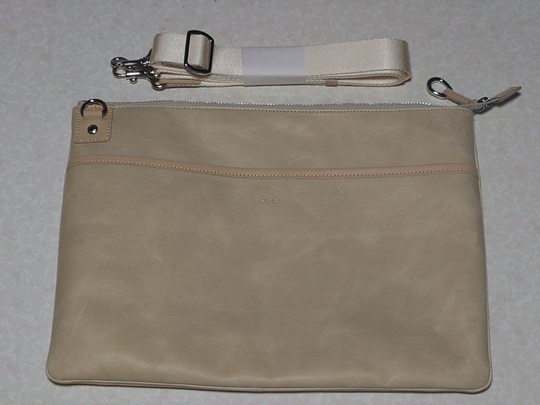 ソメスサドル　リード　ショルダーバッグ L アイボリー