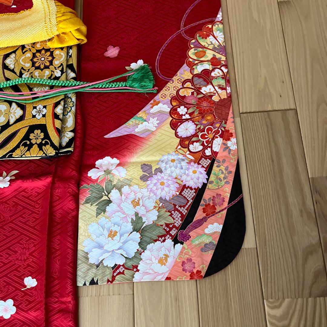 美品⭐︎正絹　振袖　7点セット　小物付