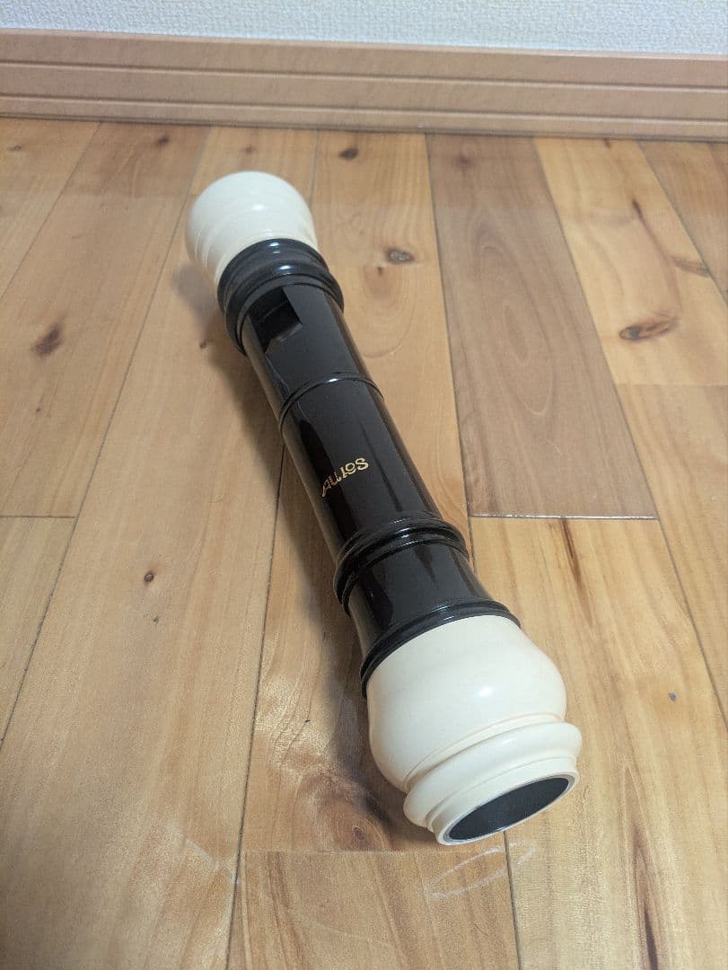 AULOS バスリコーダー バロック式 533B-E ハードケース付き