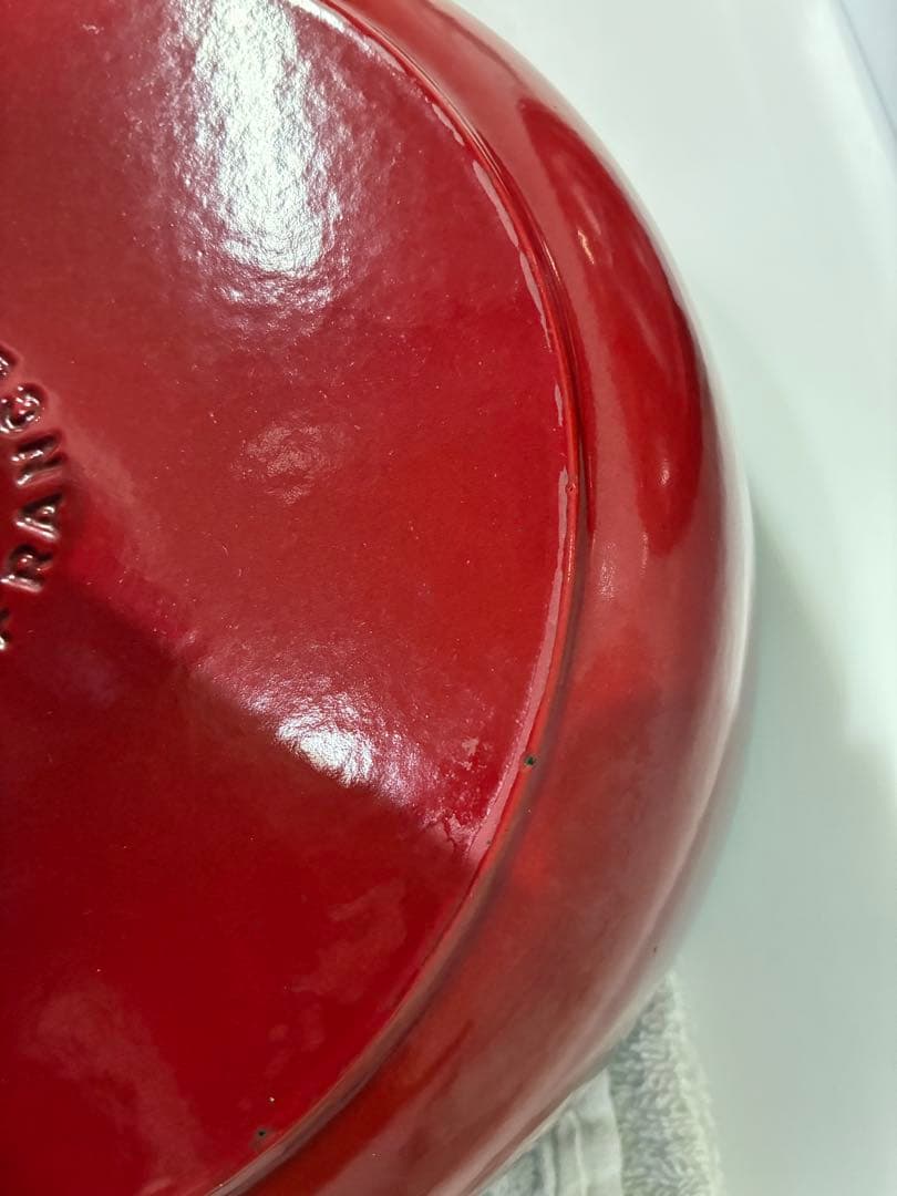 STAUB　ストウブ　両手鍋 レッド 約26cm