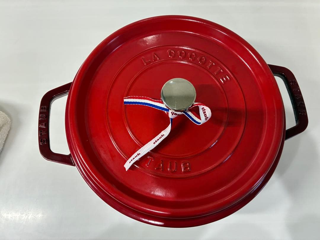 STAUB　ストウブ　両手鍋 レッド 約26cm