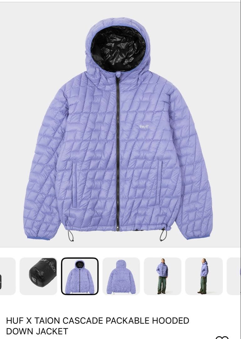 HUF TAION ダウンジャケット　Sサイズ