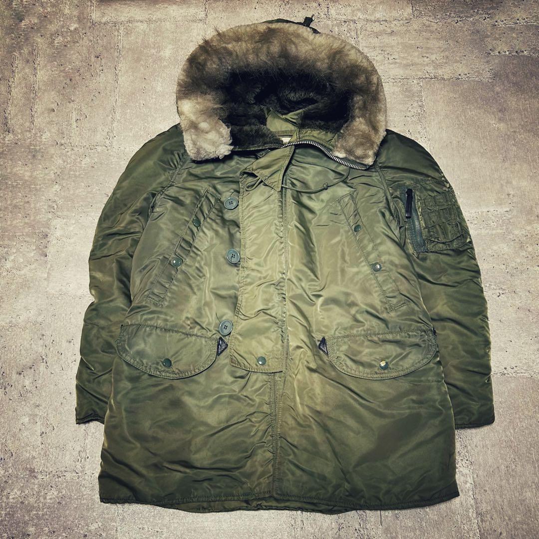 希少 ALPHA n3b 旧タグ ３本タグ usa製 フライトジャケット