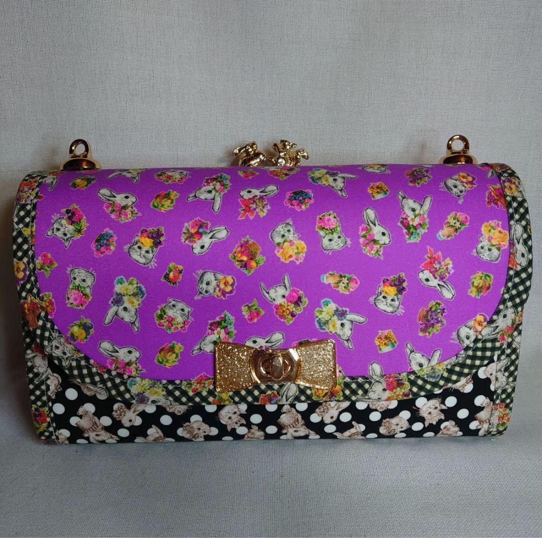 ★ ハンドメイド がま口 蛇腹バッグ ジョリーフルール マイリトルテイラー