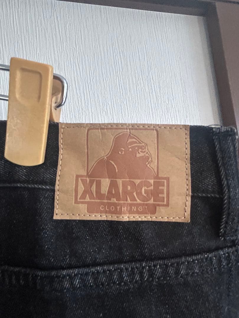 XLARGE フレイム　炎　デニム　ハーフパンツ