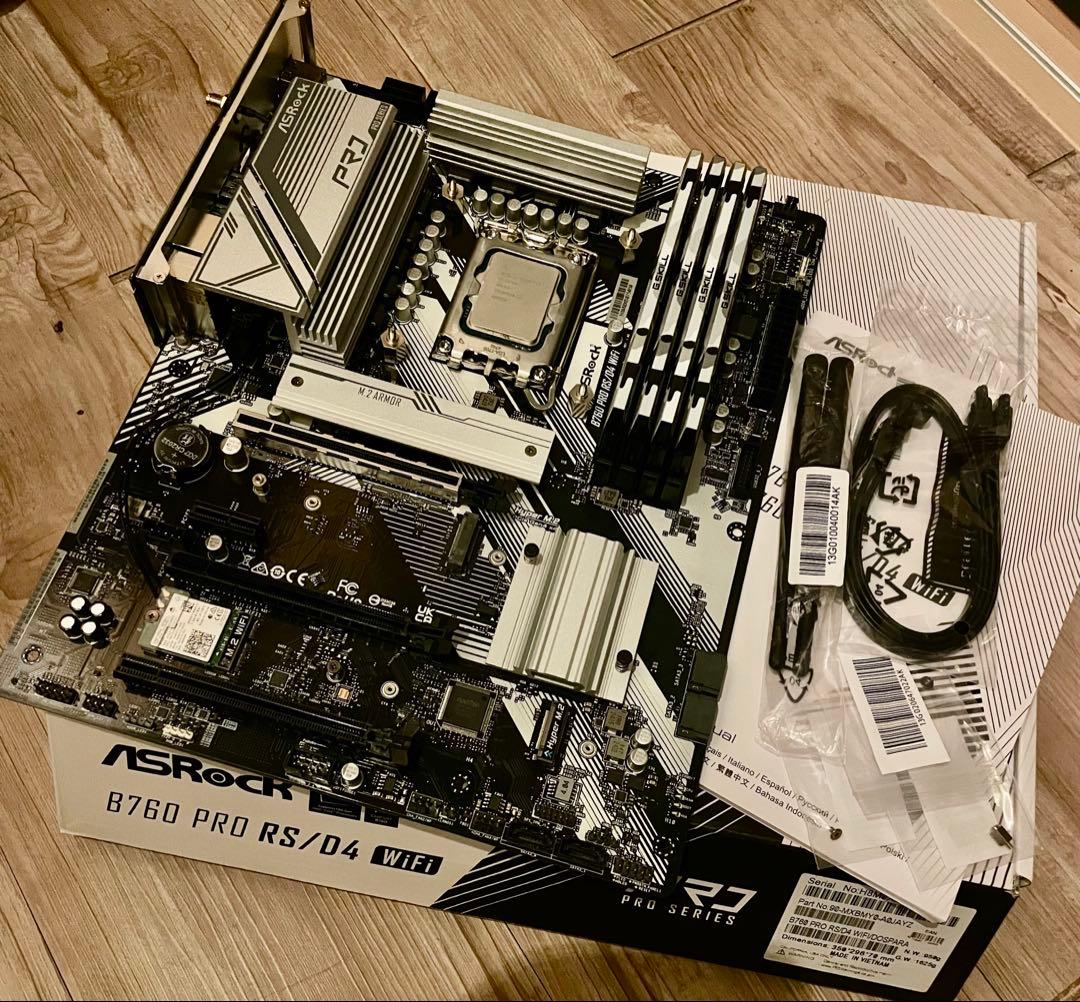 【動作確認済】ASRock B760 Pro RS/D4 WiFi マザーボード