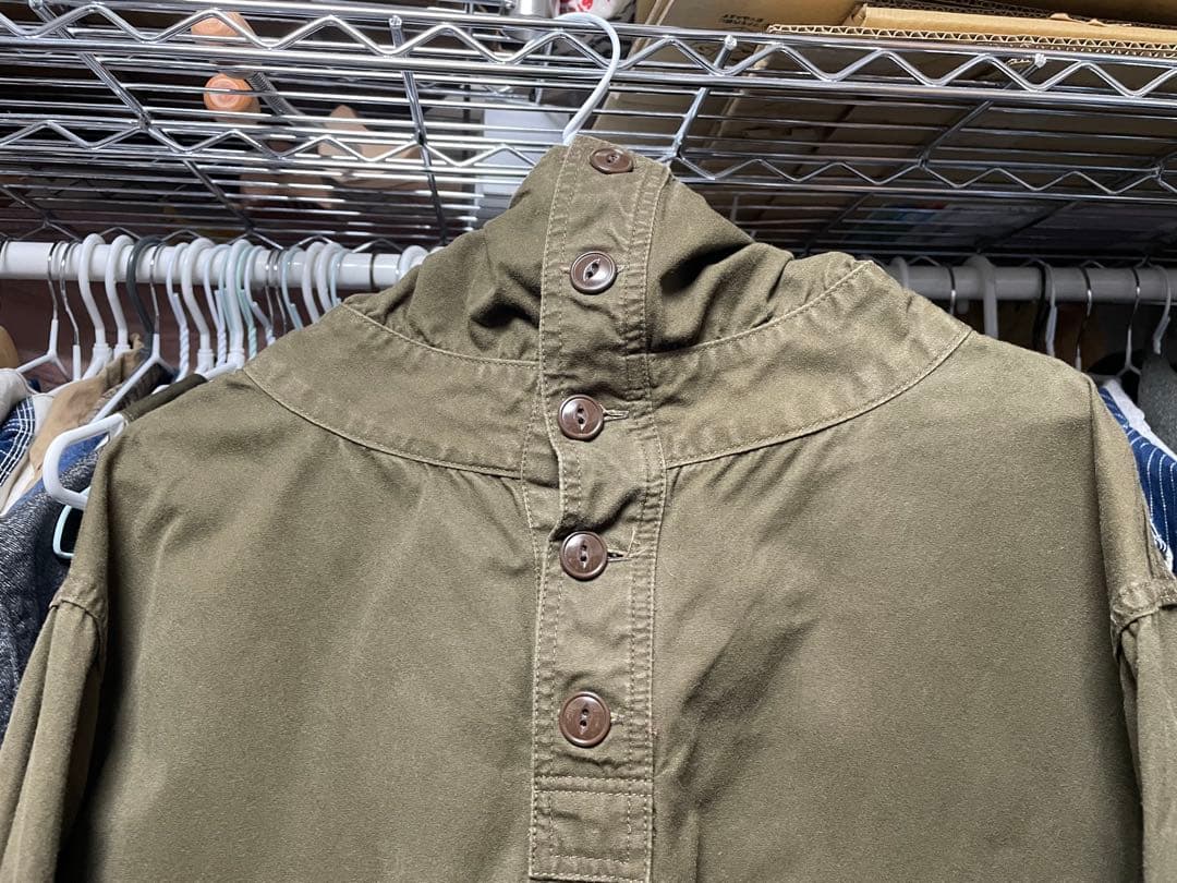 ブラックサインPARAFFIN DECK SHIRT サイズ38ハイドグリーン