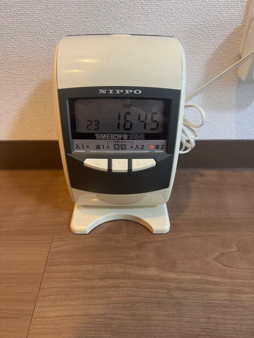 NIPPO ニッポー タイムレコーダー タイムボーイ8プラス タイムカードおまけ