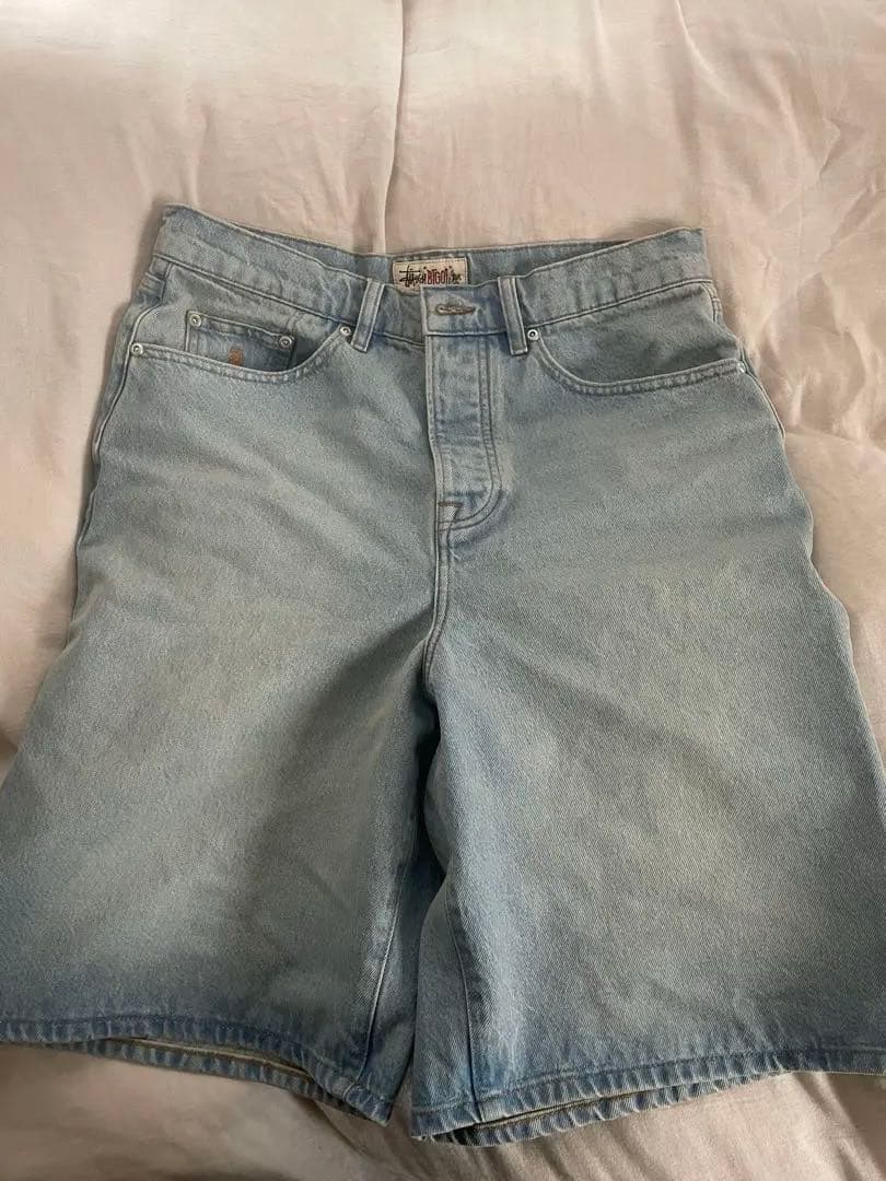 Stussy BIG OL' SHORT DENIM ライトウォッシュ　30